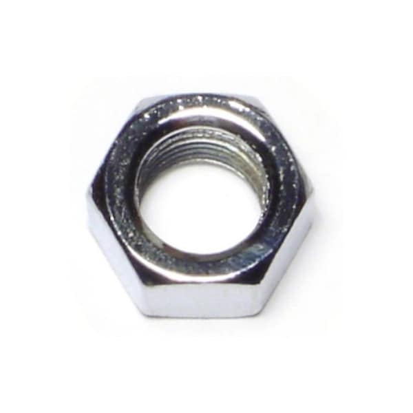 Hex Nut, 7/16"-20, Steel, Grade 5, Chrome Plated, 10 PK
